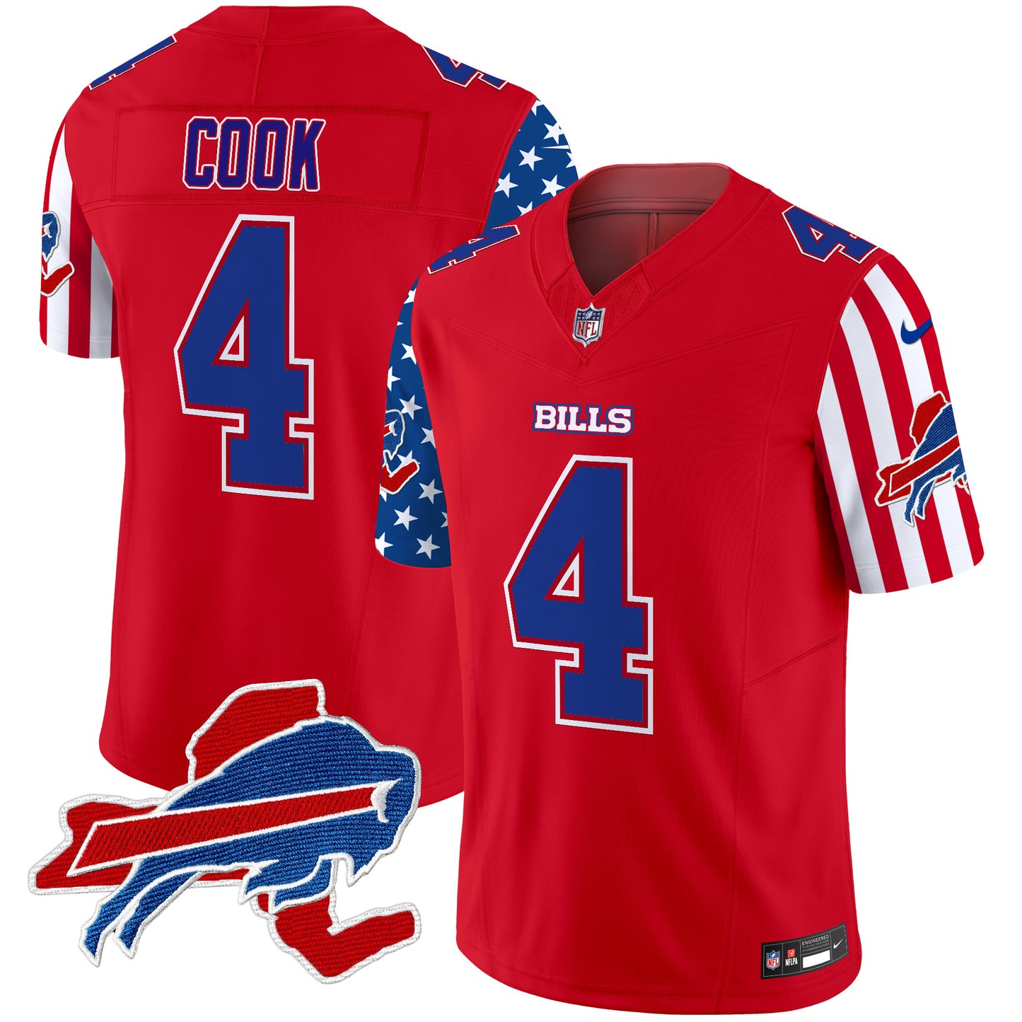 Men's Bills American Style Vapor Limited Jersey - All Stitched