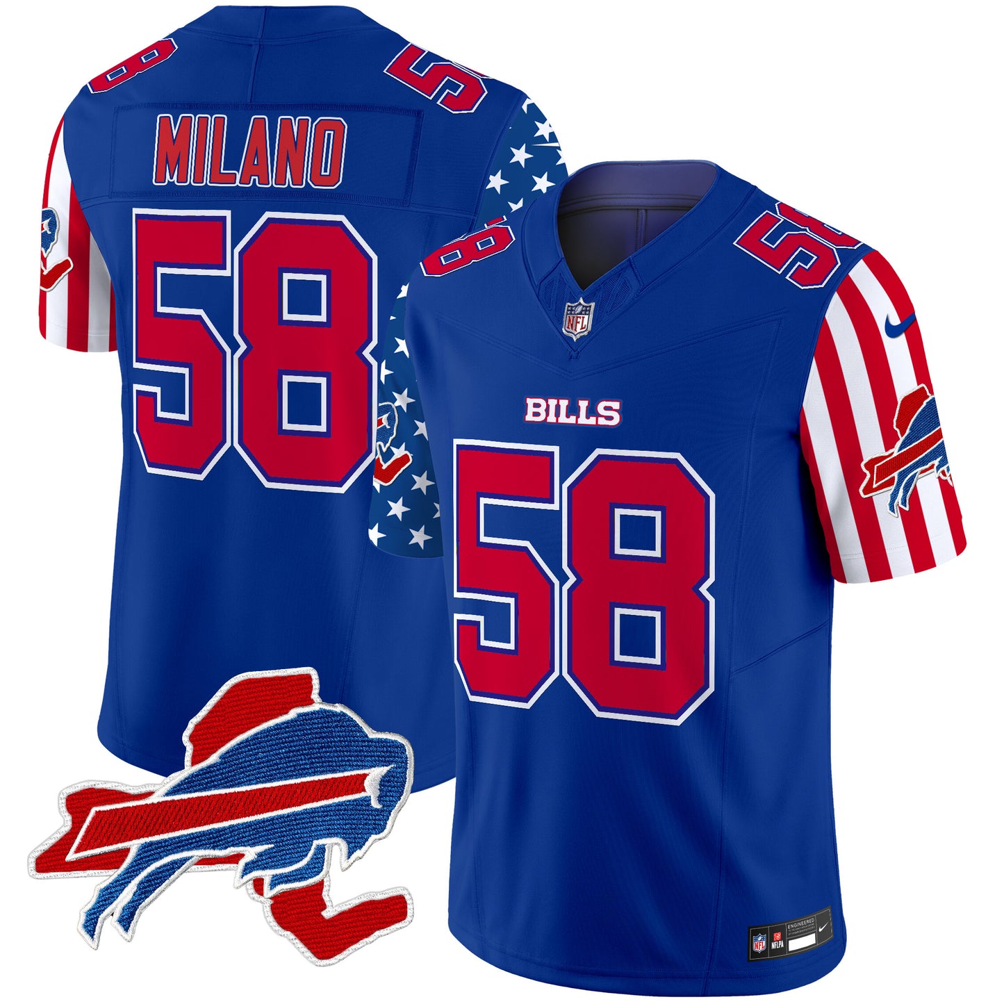 Men's Bills American Style Vapor Limited Jersey - All Stitched