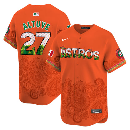 Houston Astros Paisley Mexico Vapor Premier Limited Jersey V4 - Printed