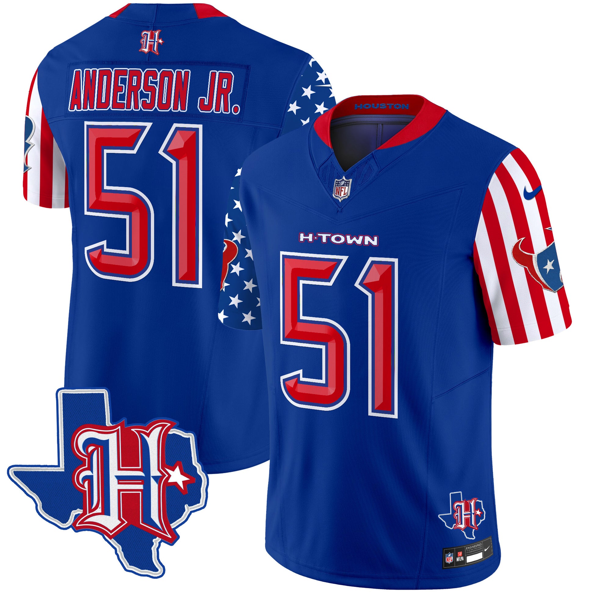 Men's Houston Texans American Style Vapor Limited Jersey - All Stitched