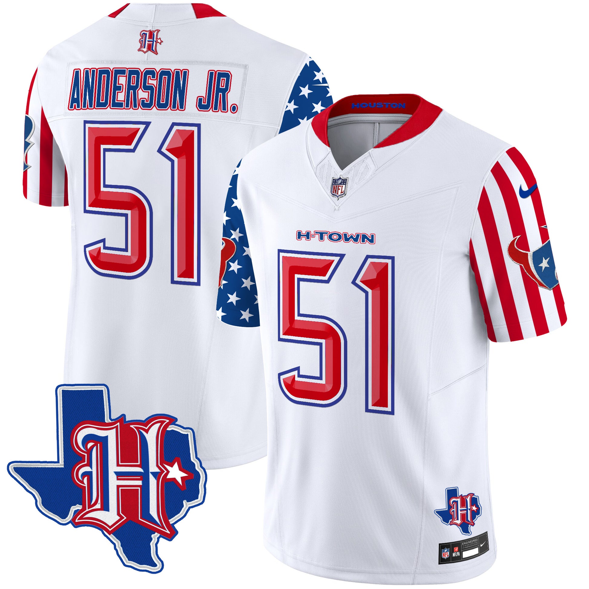 Men's Houston Texans American Style Vapor Limited Jersey - All Stitched