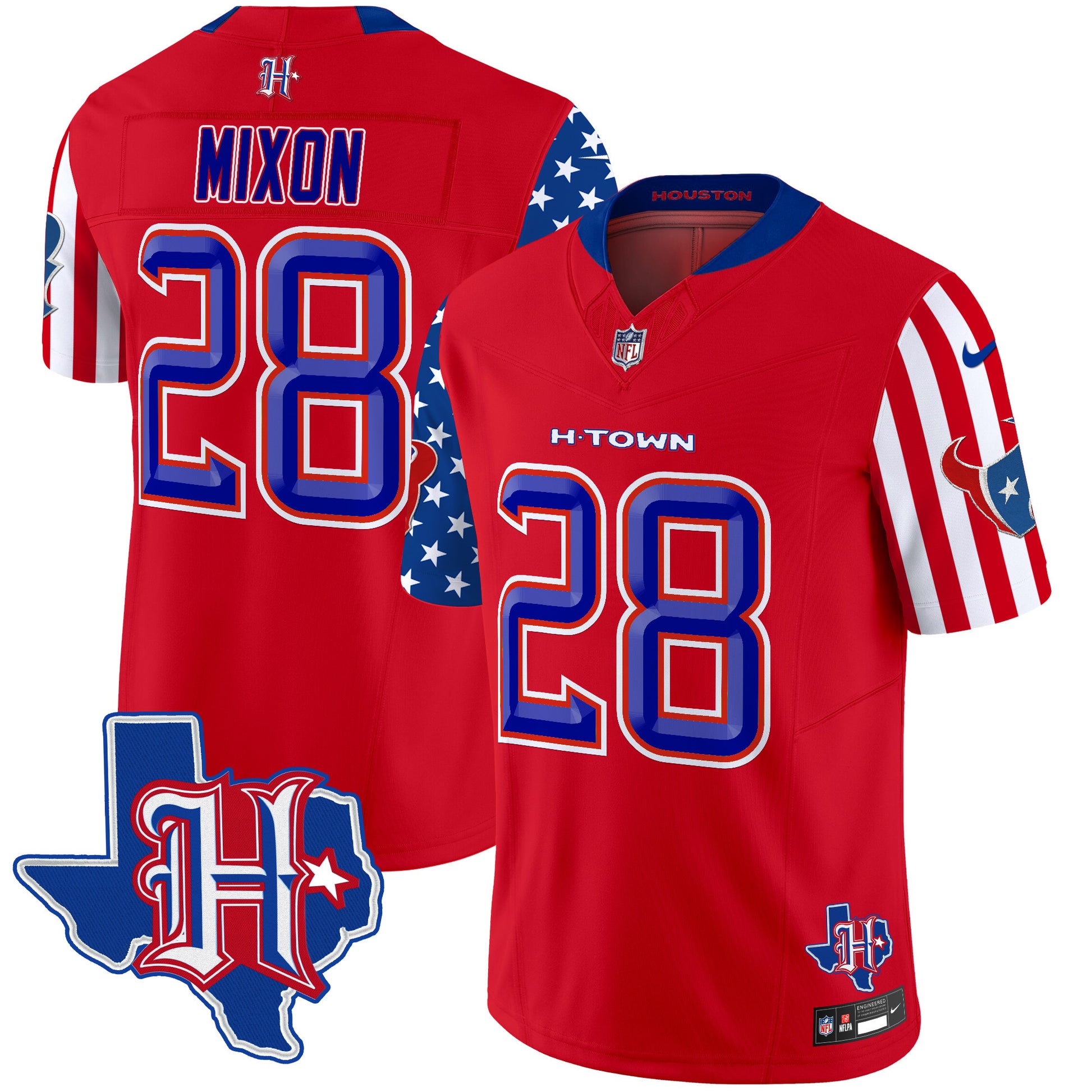 Men's Houston Texans American Style Vapor Limited Jersey - All Stitched