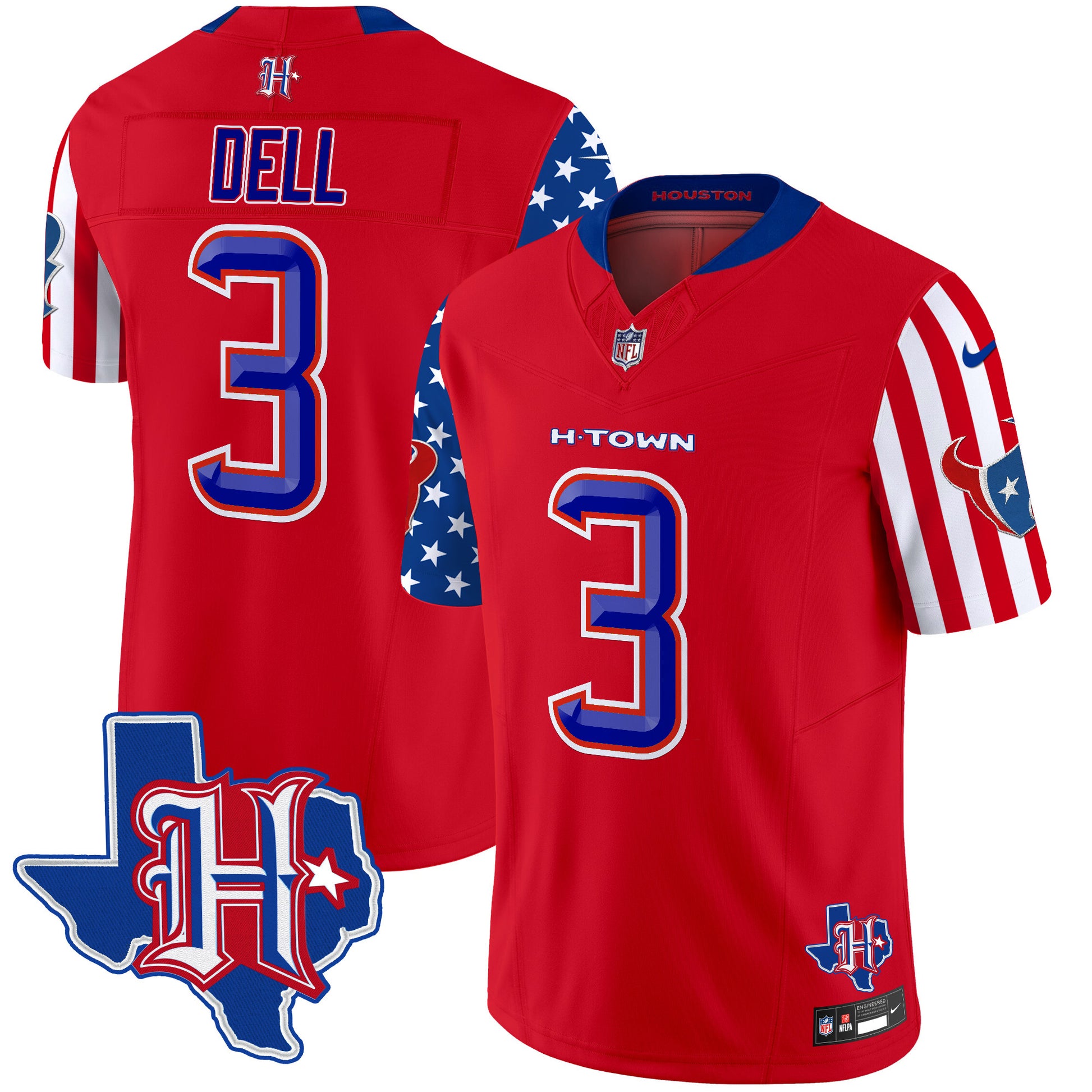 Men's Houston Texans American Style Vapor Limited Jersey - All Stitched