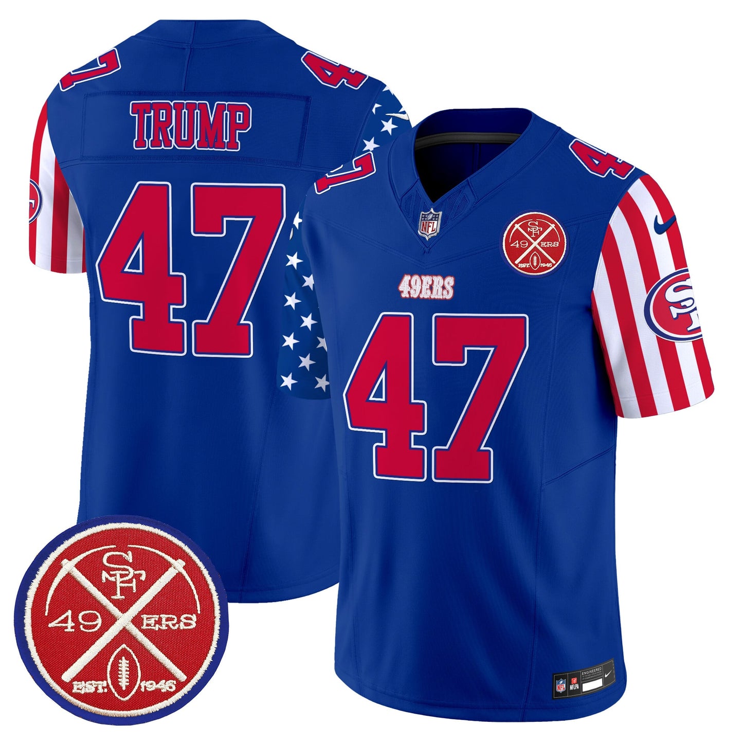 Men's 49ers American Style Vapor Limited Jersey - All Stitched