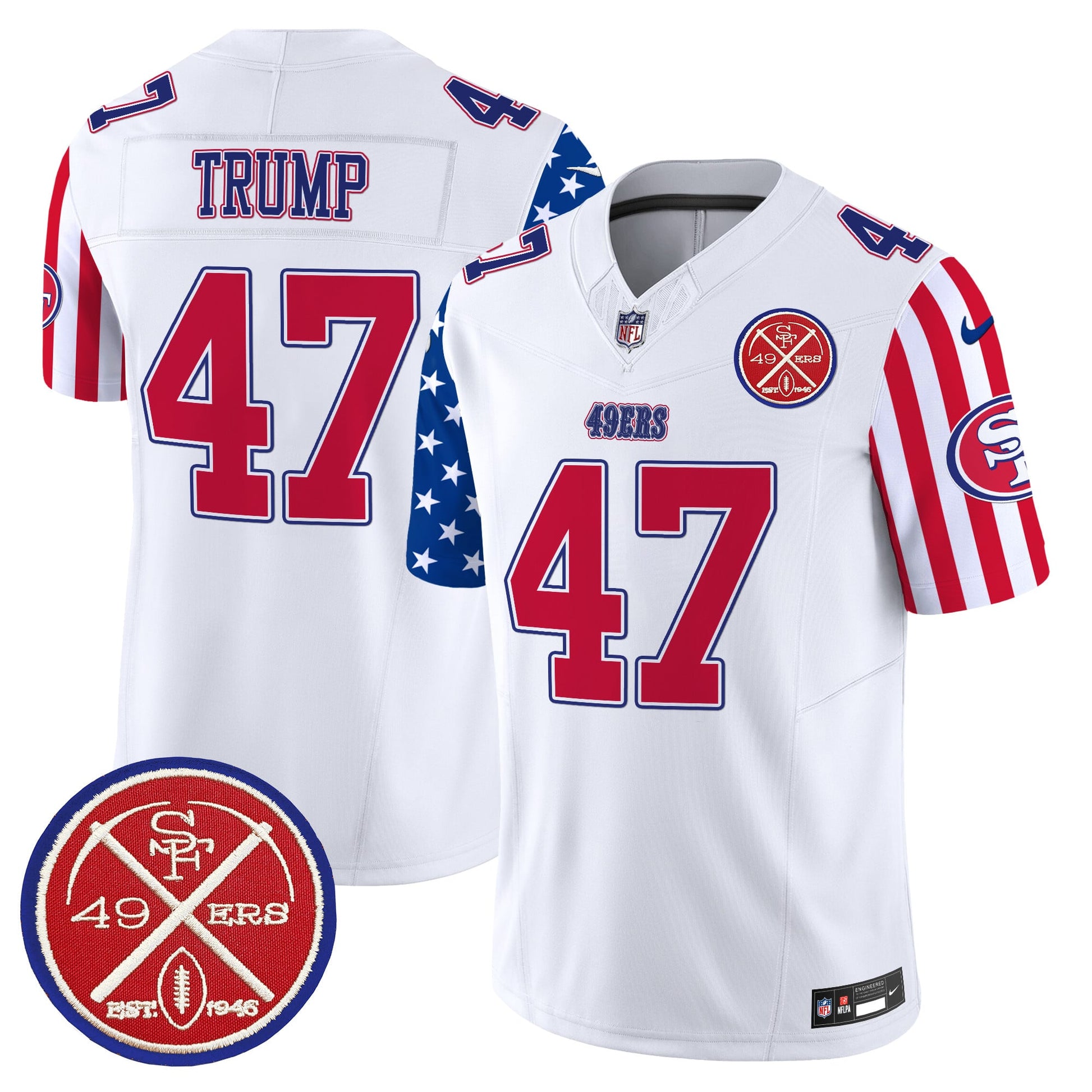 Men's 49ers American Style Vapor Limited Jersey - All Stitched