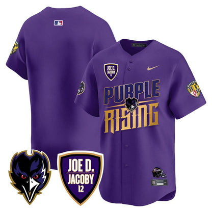 Ravens Purple Rising 2024 Vapor Limited Baseball Jersey - All Stitched
