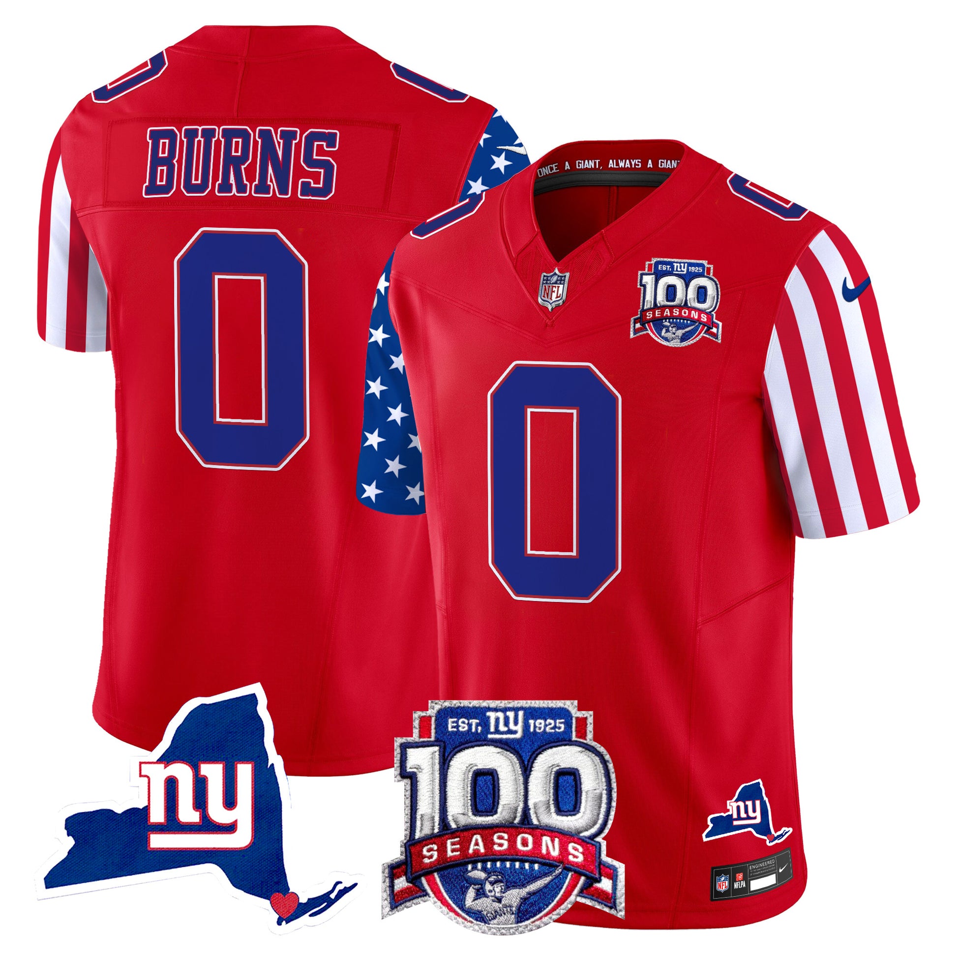 Men's New York Giants American Style Vapor Limited Jersey - All Stitched
