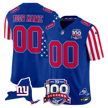 New York Giants American Style Vapor Limited Custom Jersey - All Stitched