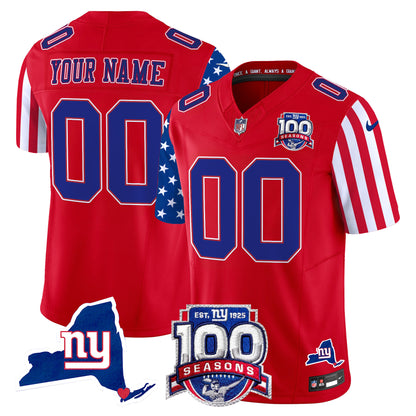 New York Giants American Style Vapor Limited Custom Jersey - All Stitched