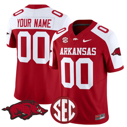 Arkansas Razorbacks Vapor Limited Custom Jersey - All Stitched