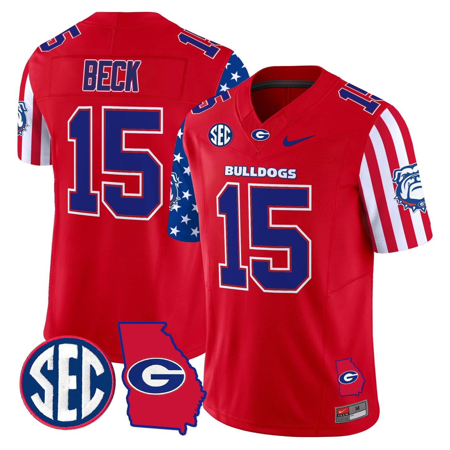 Men's Georgia Bulldogs American Style Vapor Limited Jersey - All Stitched