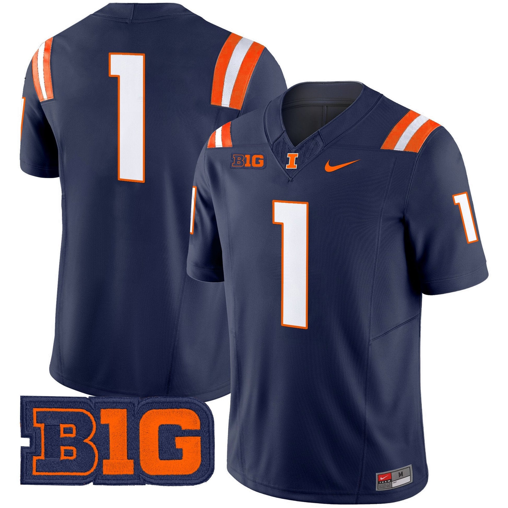 Men's Illinois Fighting Illini 2025 Vapor Limited Jersey - All Stitched