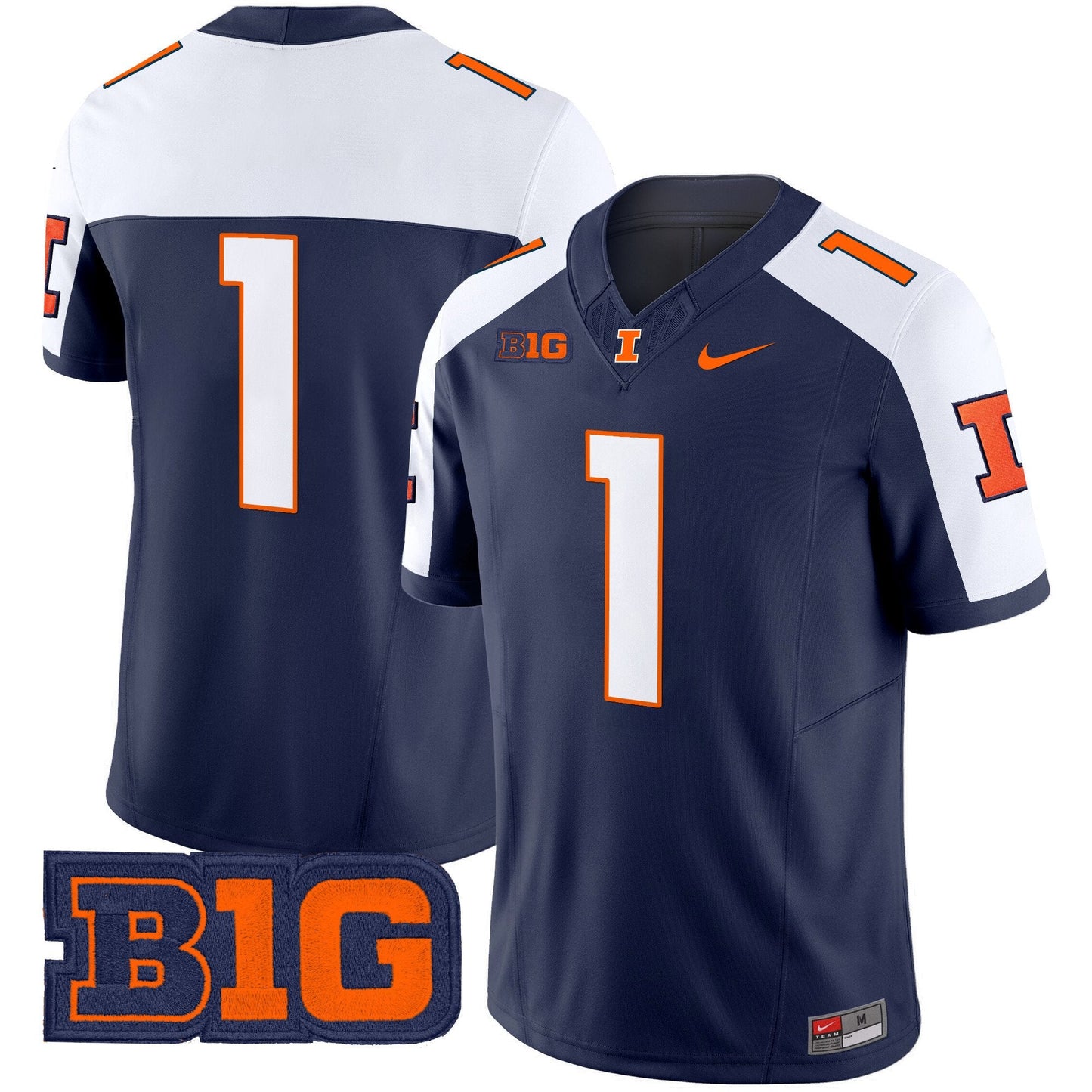 Men's Illinois Fighting Illini 2025 Vapor Limited Jersey - All Stitched