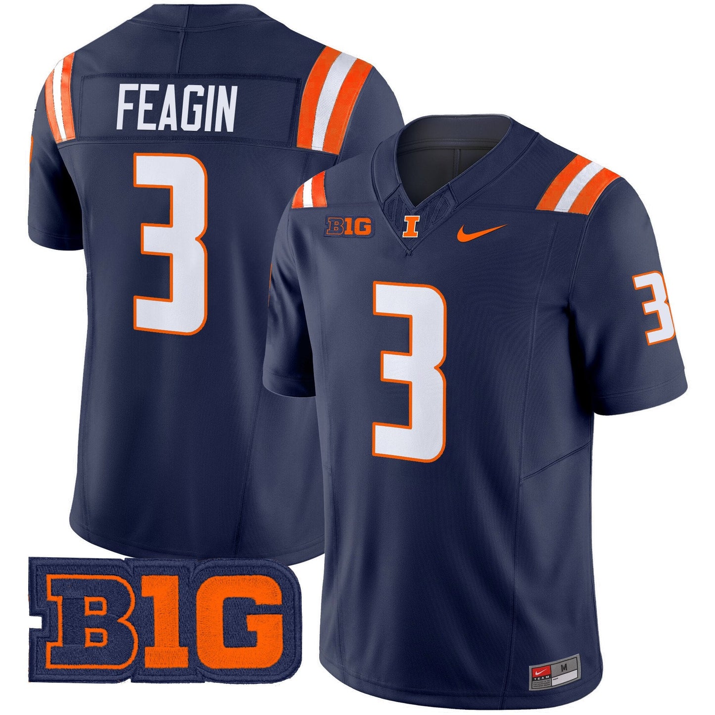 Men's Illinois Fighting Illini 2025 Vapor Limited Jersey - All Stitched