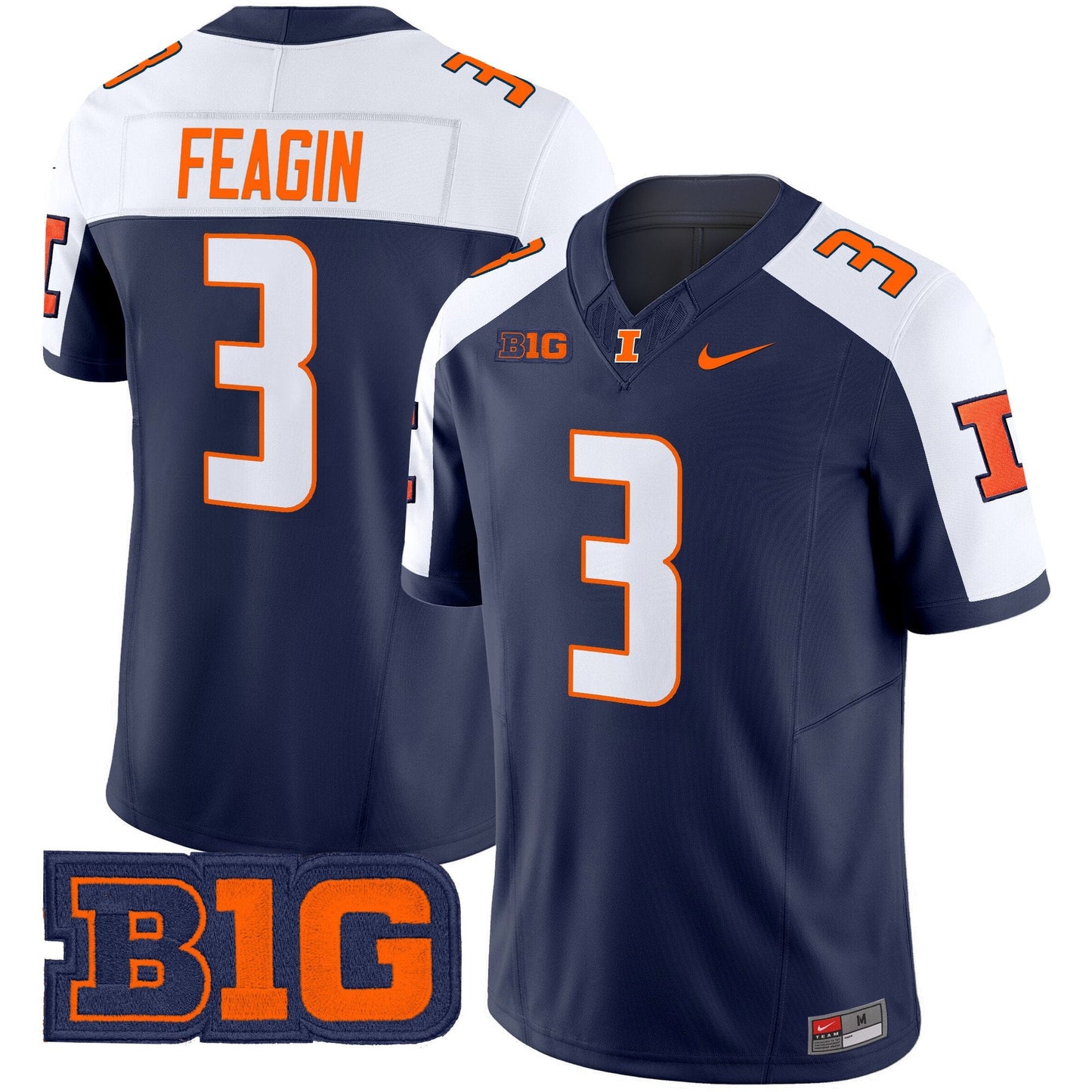 Men's Illinois Fighting Illini 2025 Vapor Limited Jersey - All Stitched