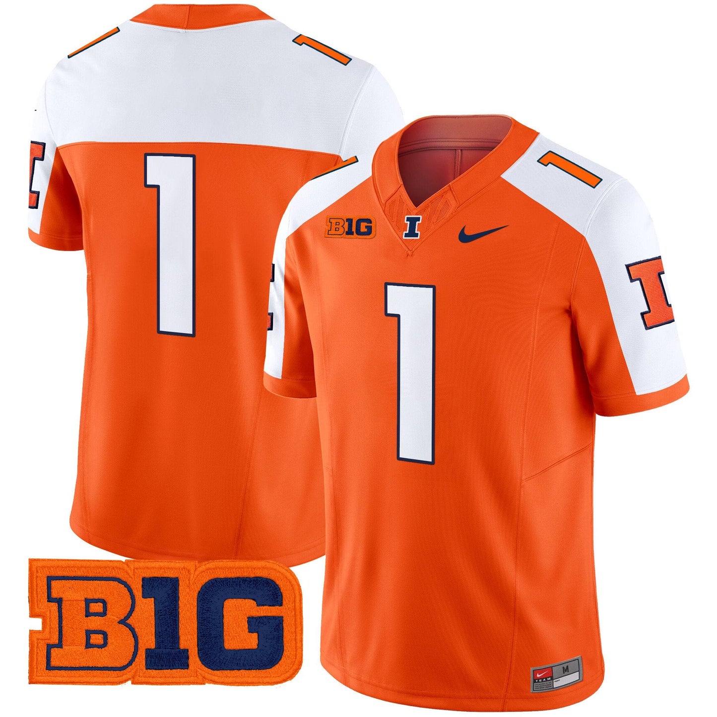 Men's Illinois Fighting Illini 2025 Vapor Limited Jersey - All Stitched