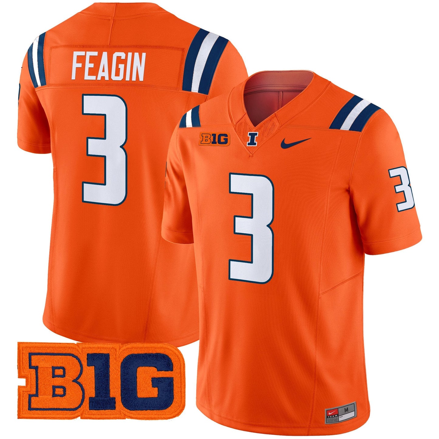 Men's Illinois Fighting Illini 2025 Vapor Limited Jersey - All Stitched