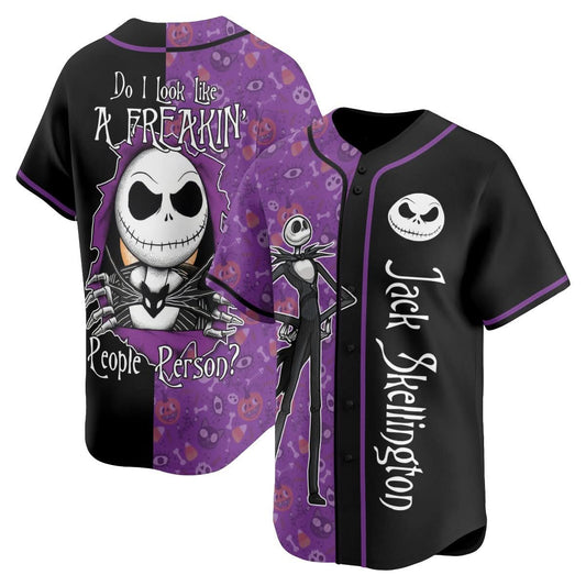 The Nightmare Before Christmas Jersey - Printed 409VTHNJS030