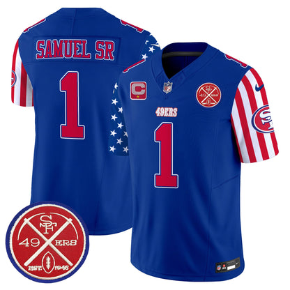 Men's 49ers American Style Vapor Limited Jersey - All Stitched