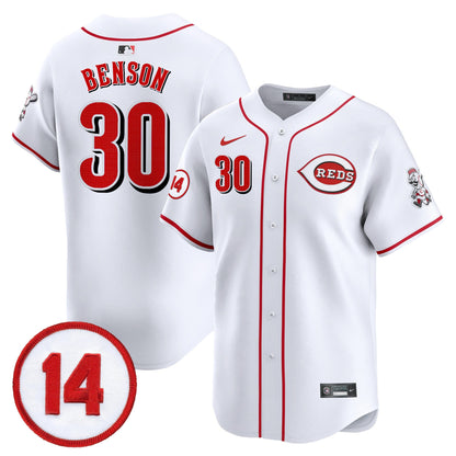 Men's Cincinnati Reds Pete Rose Patch Vapor Premier Limited Jersey - All Stitched