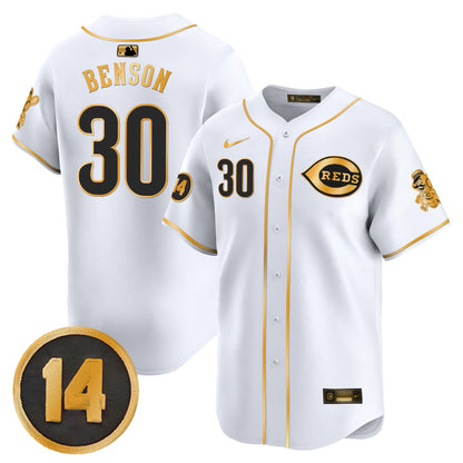 Men's Cincinnati Reds Pete Rose Patch Vapor Premier Limited Jersey - All Stitched