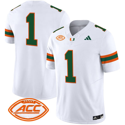 Men's Miami Hurricanes 2025 Vapor Limited Jersey - All Stitched
