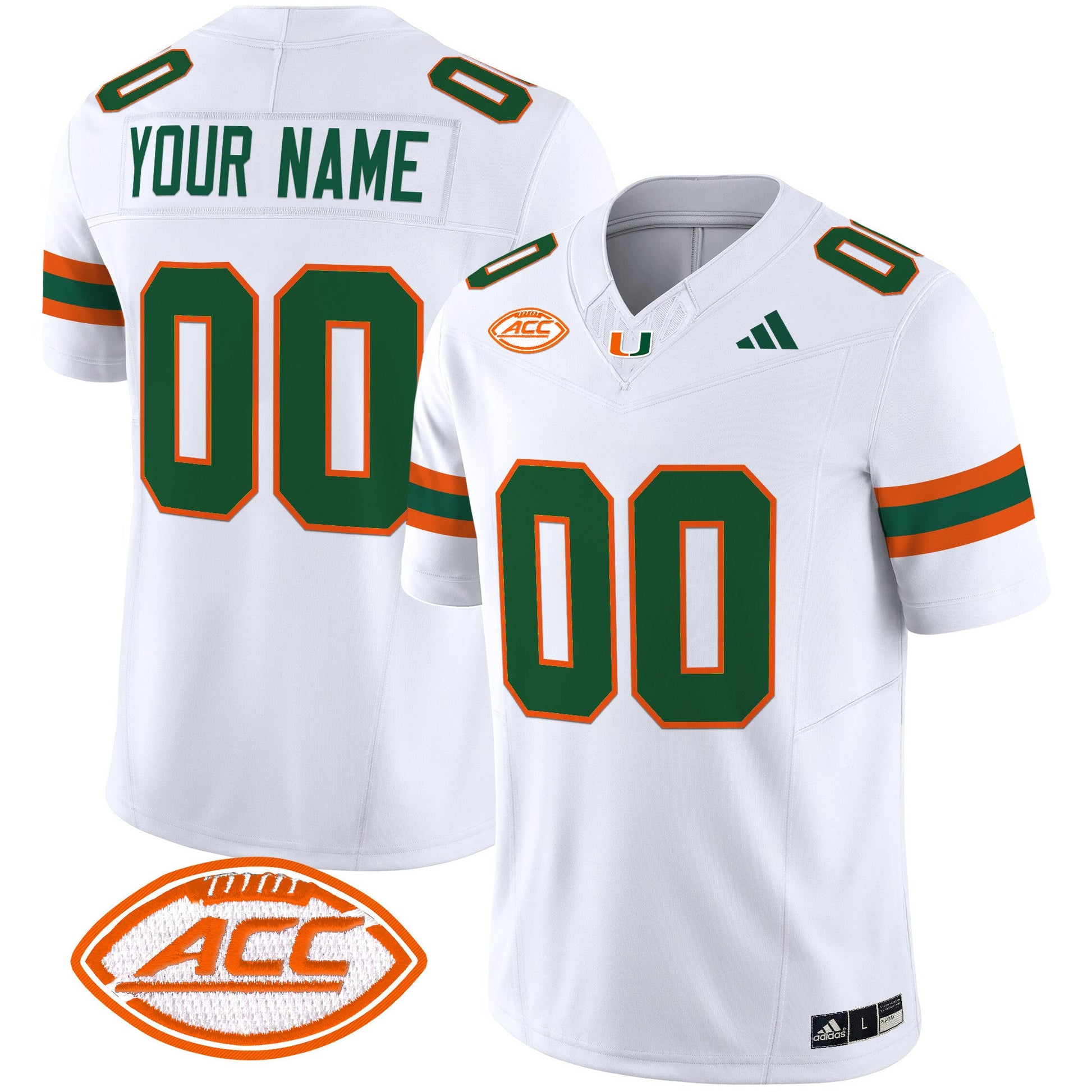 Miami Hurricanes 2025 Vapor Limited Custom Jersey - All Stitched