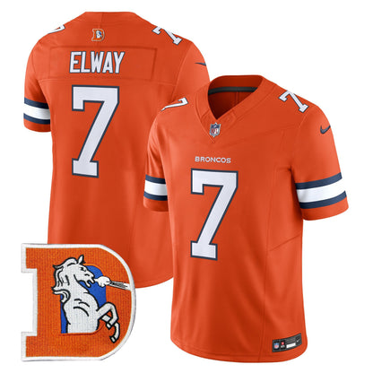 Men's Denver Broncos Throwback Vapor Limited Jersey V2 - All Stitched