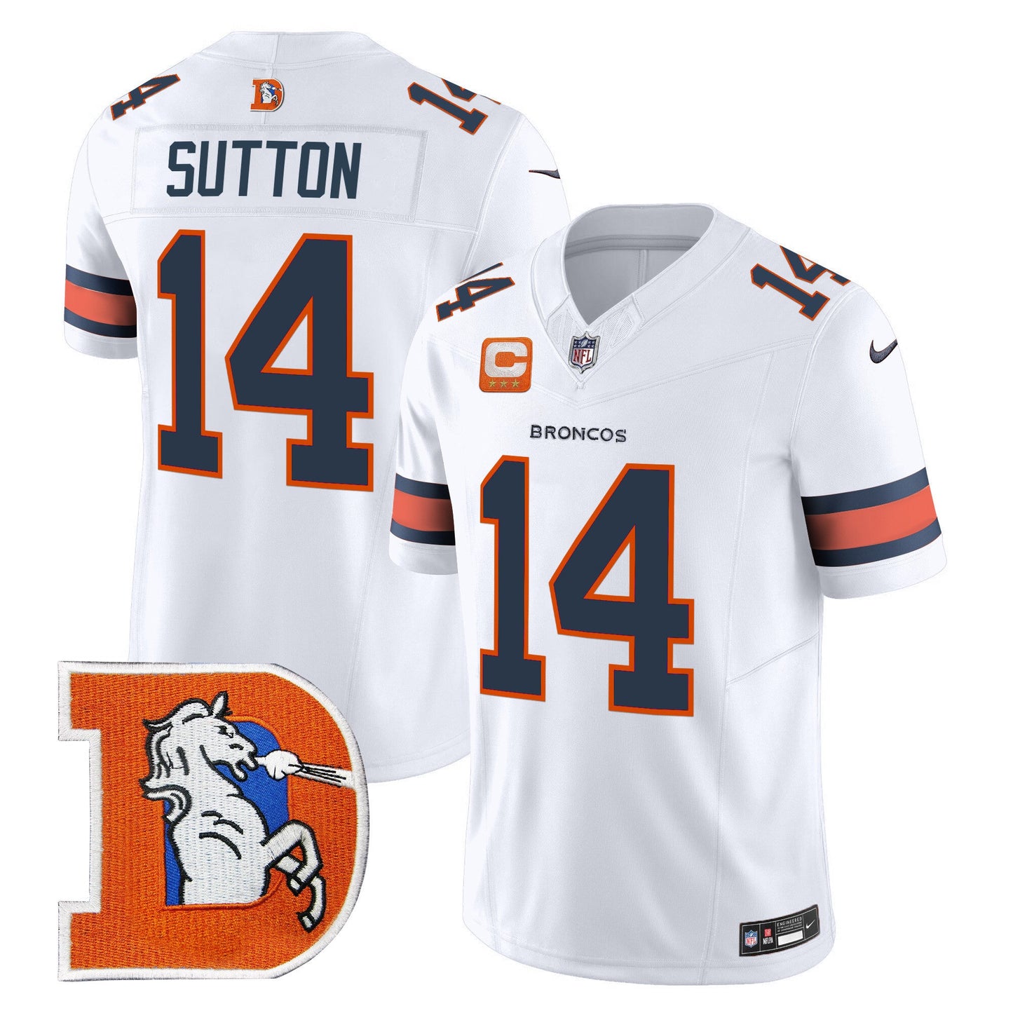 Men's Denver Broncos Throwback Vapor Limited Jersey V2 - All Stitched