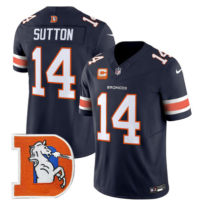 Men's Denver Broncos Throwback Vapor Limited Jersey V2 - All Stitched