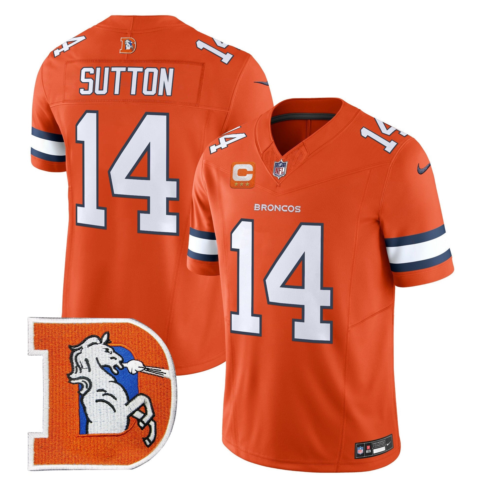 Men's Denver Broncos Throwback Vapor Limited Jersey V2 - All Stitched