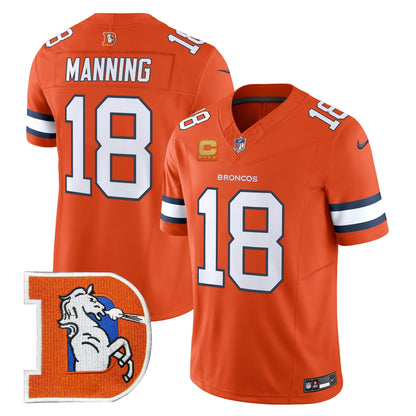 Men's Denver Broncos Throwback Vapor Limited Jersey V2 - All Stitched