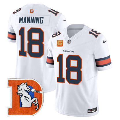 Men's Denver Broncos Throwback Vapor Limited Jersey V2 - All Stitched