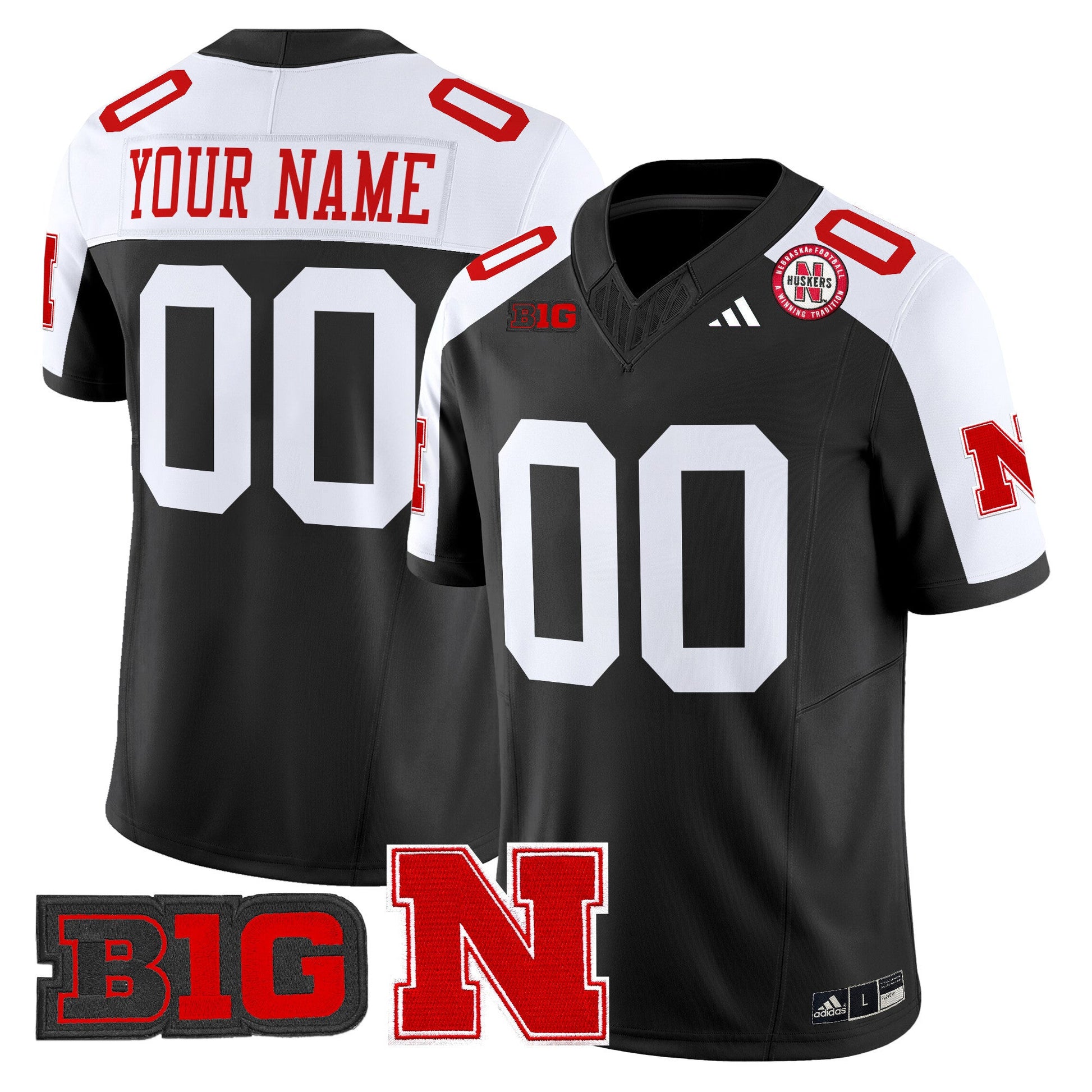 Nebraska Cornhuskers 2025 Vapor Limited Custom Jersey - All Stitched