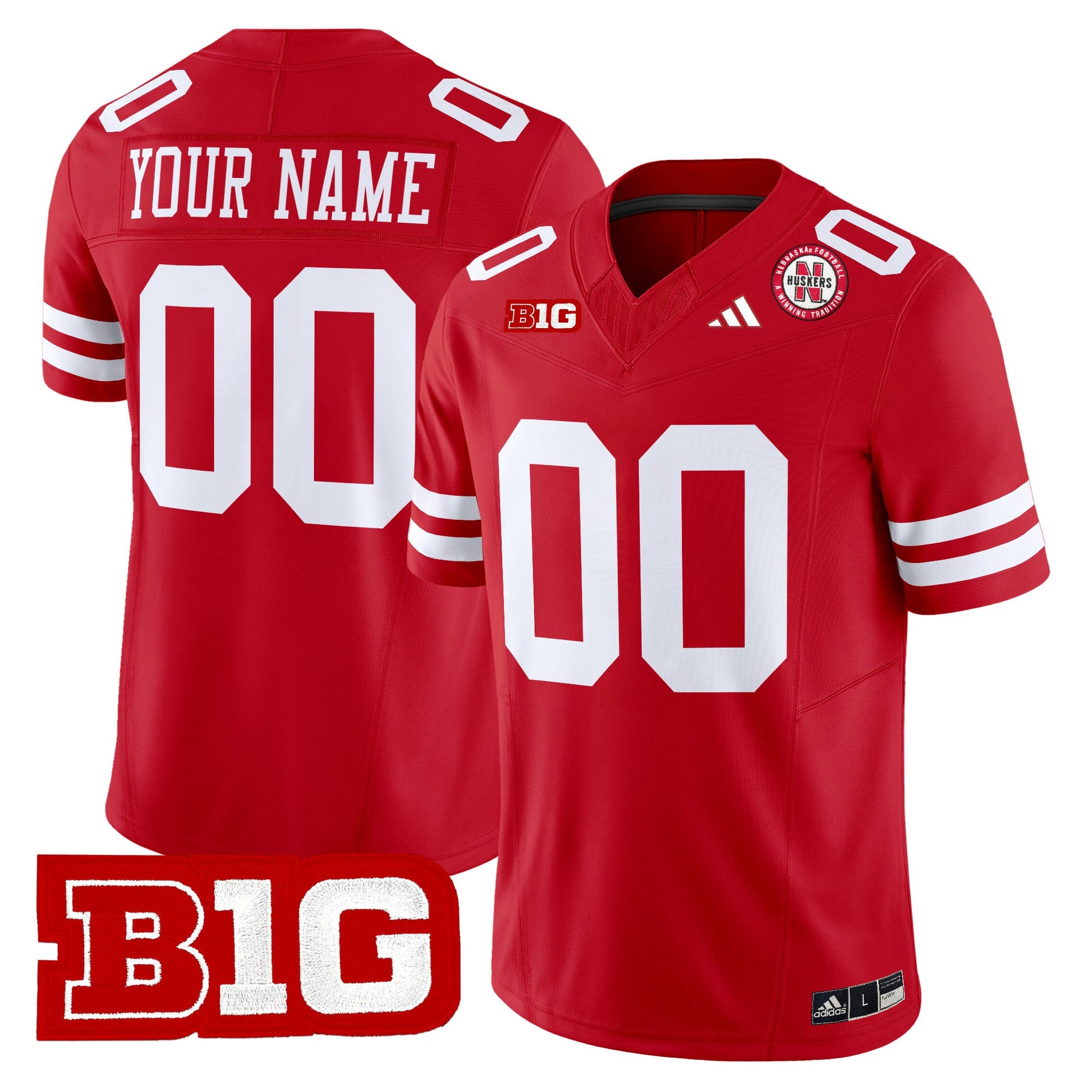Nebraska Cornhuskers 2025 Vapor Limited Custom Jersey - All Stitched