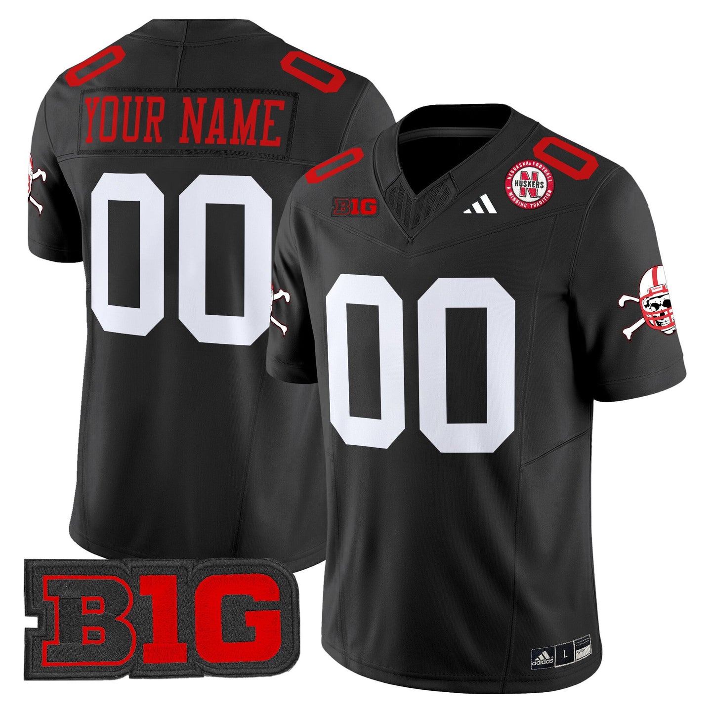 Nebraska Cornhuskers 2025 Vapor Limited Custom Jersey - All Stitched