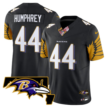 Men's Ravens Maryland Patch Vapor Limited Jersey V3 - All Stitched