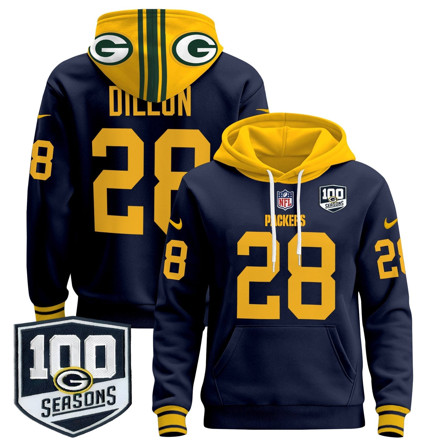 GB Throwback 2024 Pullover Hoodie - All Stitched