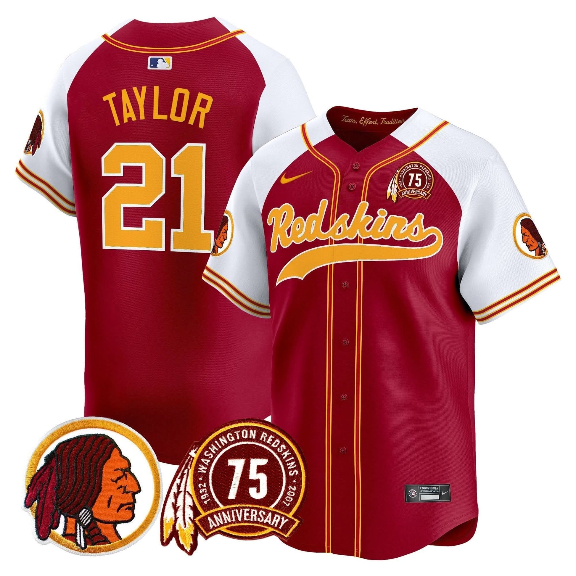 WR 75th Patch Throwback Vapor Premier Limited Jersey - All Stitched