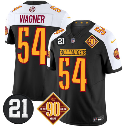 Men's Washington Commanders 90th & Sean Taylor Patch Vapor Limited Jersey - All Stitched
