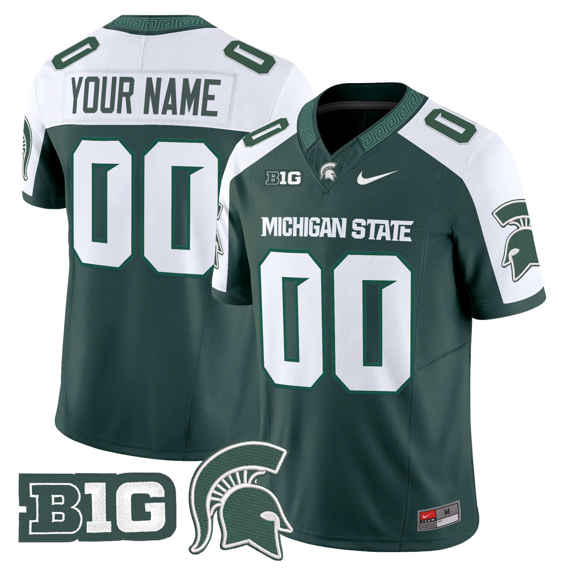 Michigan State Spartans 2025 Vapor Limited Custom Jersey - All Stitched