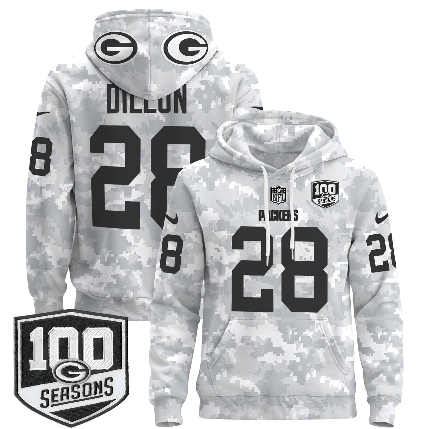 GB Throwback 2024 Salute to Service Pullover Hoodie