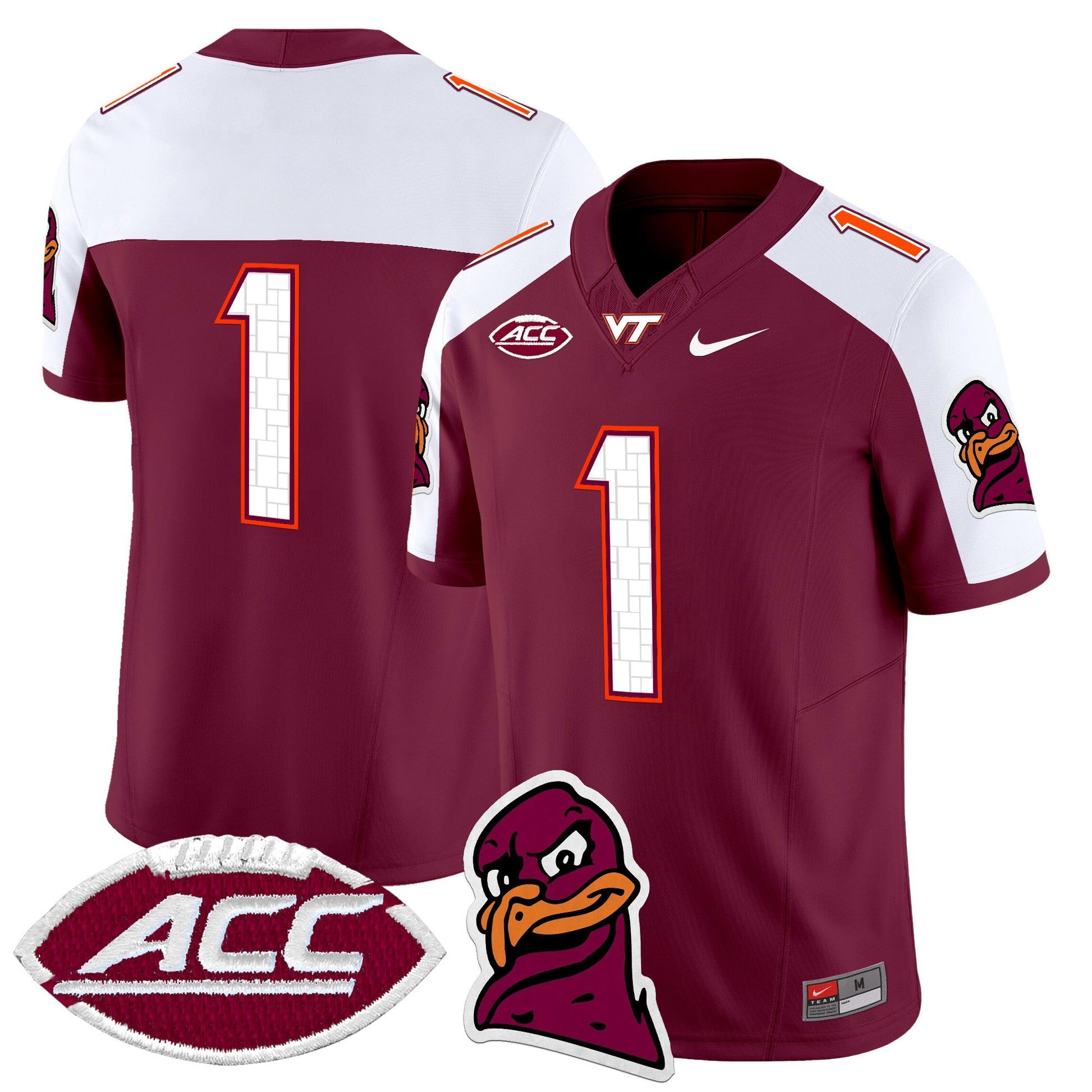 Men's Virginia Tech Hokies 2025 Vapor Limited Jersey - All Stitched