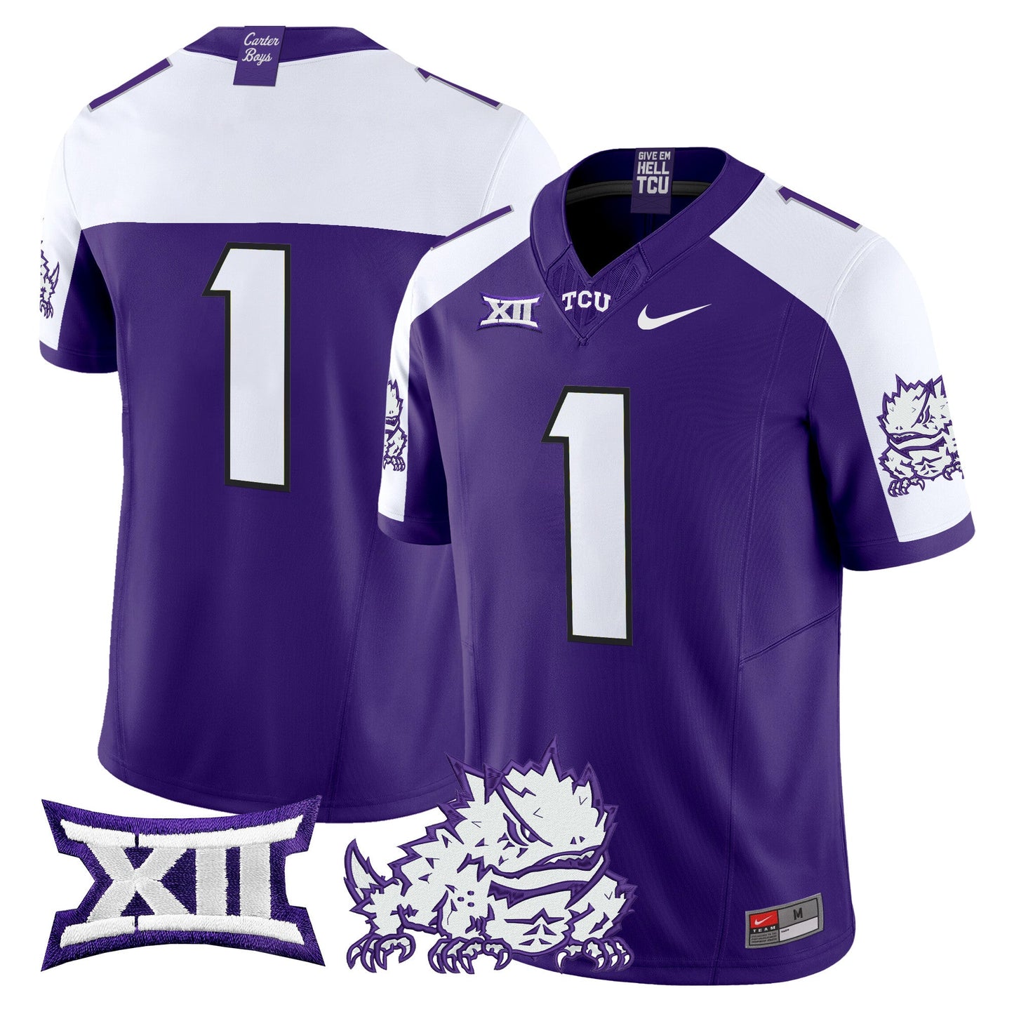TCU Horned Frogs 2024 Vapor Limited Jersey - All stitched