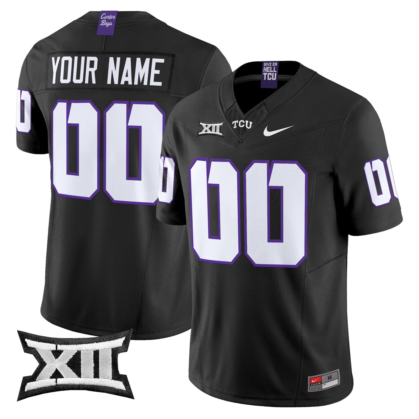TCU Horned Frogs 2024 Vapor Limited Custom Jersey - All stitched