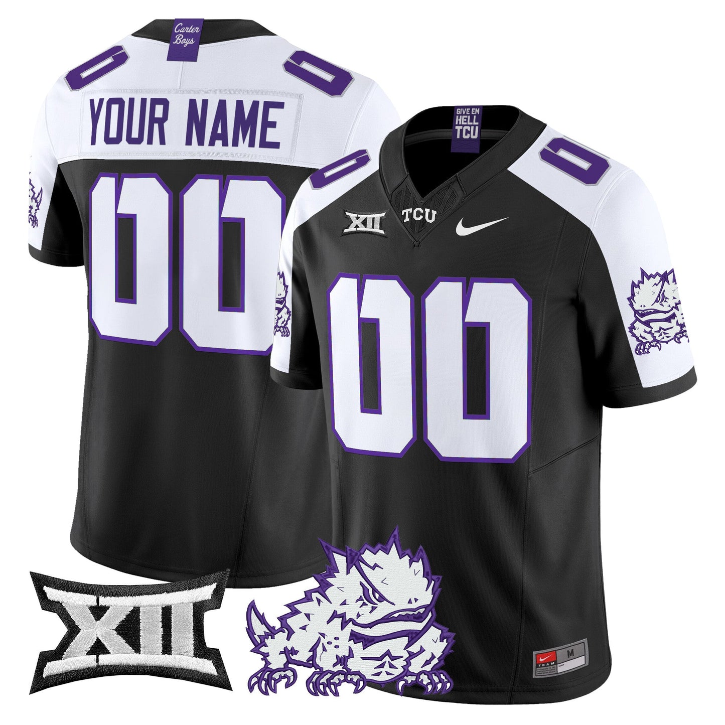TCU Horned Frogs 2024 Vapor Limited Custom Jersey - All stitched