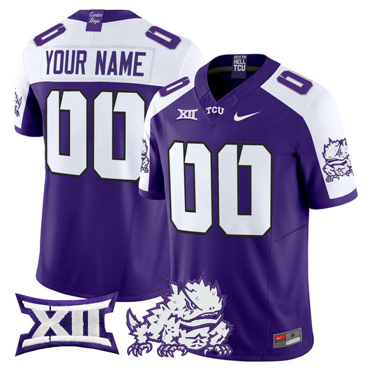 TCU Horned Frogs 2024 Vapor Limited Custom Jersey - All stitched