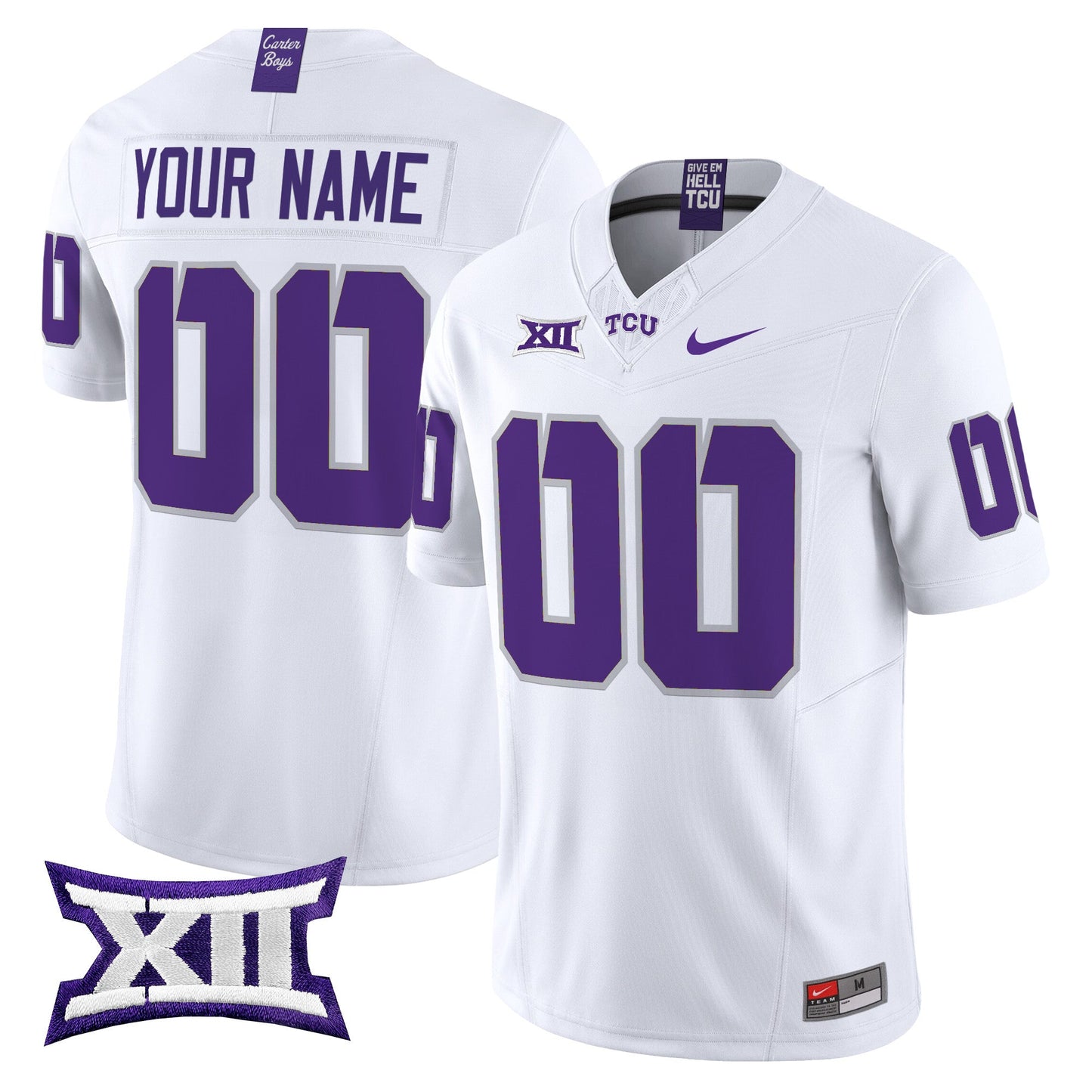 TCU Horned Frogs 2024 Vapor Limited Custom Jersey - All stitched
