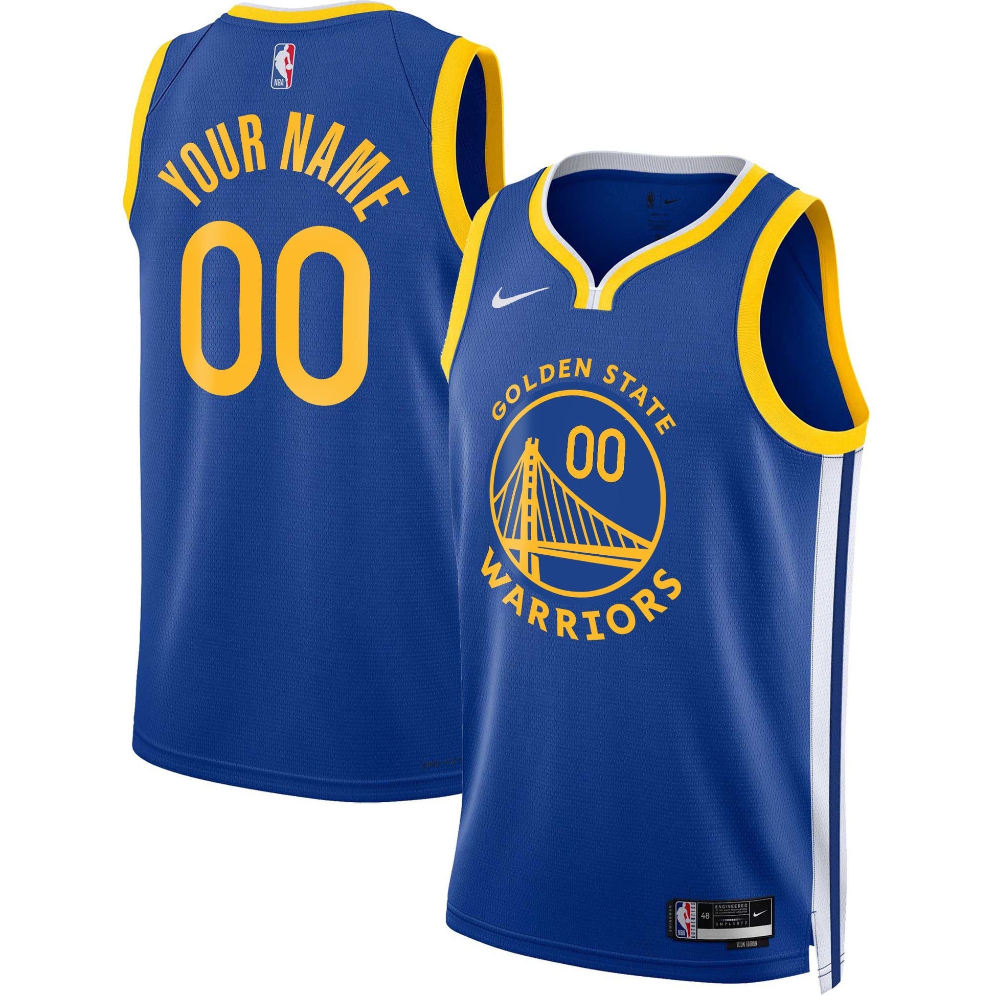 Golden State Warriors 2025 Swingman Custom Jersey - All Stitched