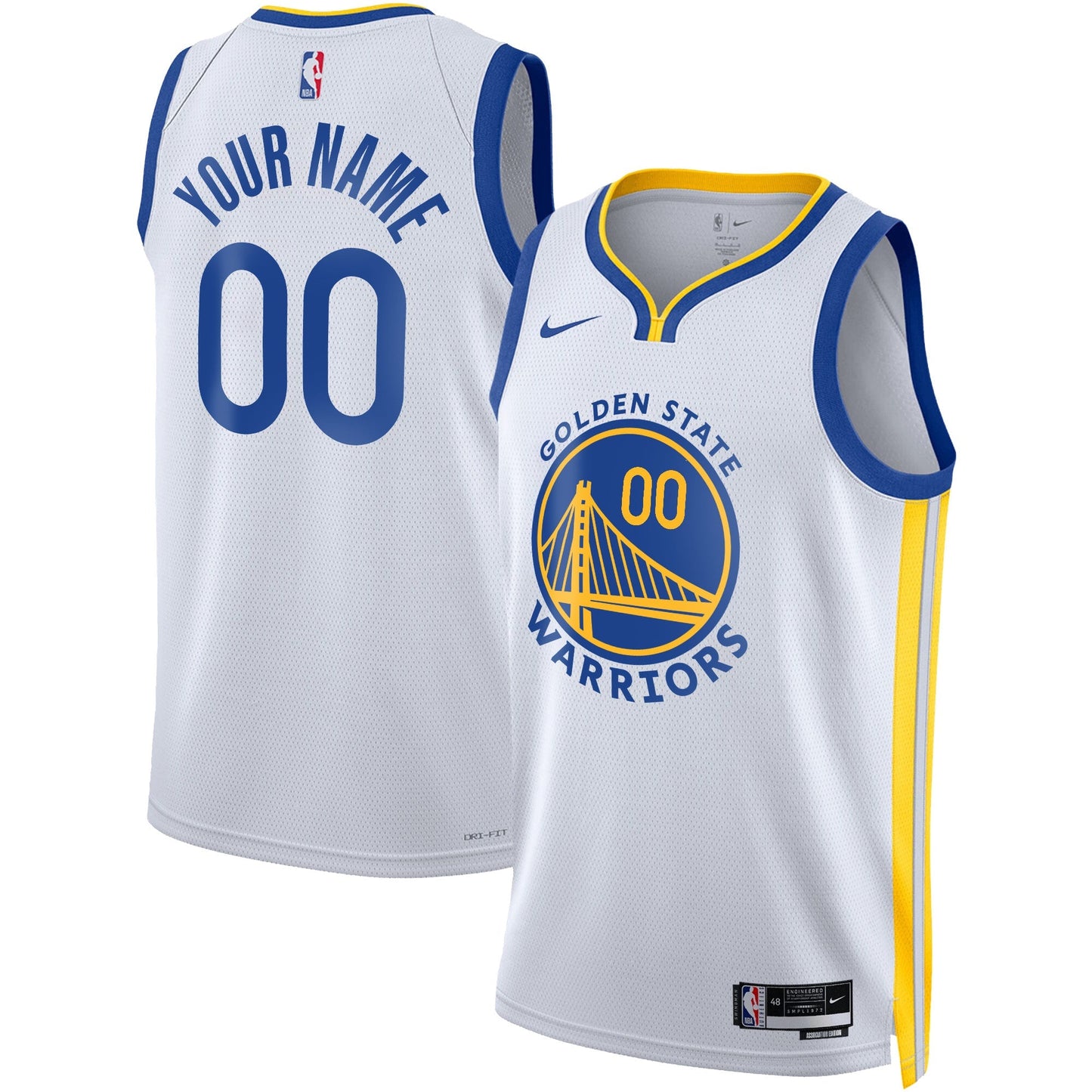 Golden State Warriors 2025 Swingman Custom Jersey - All Stitched
